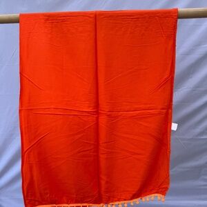 Sarong/Coverup/Canga - Orange w/Orange Poms